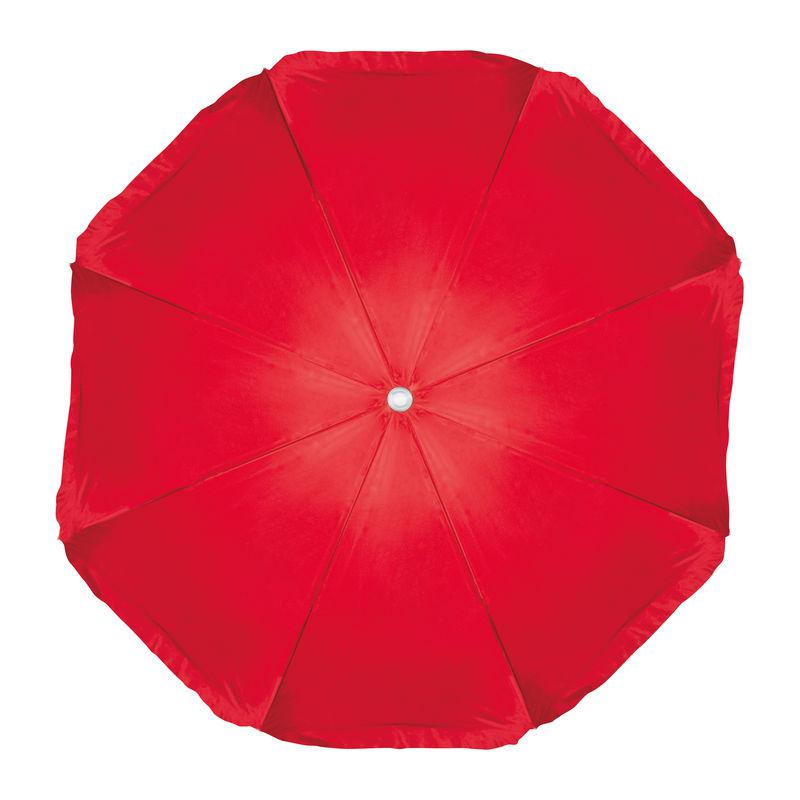 Umbrelă de plajă în husă transparentă Roșu