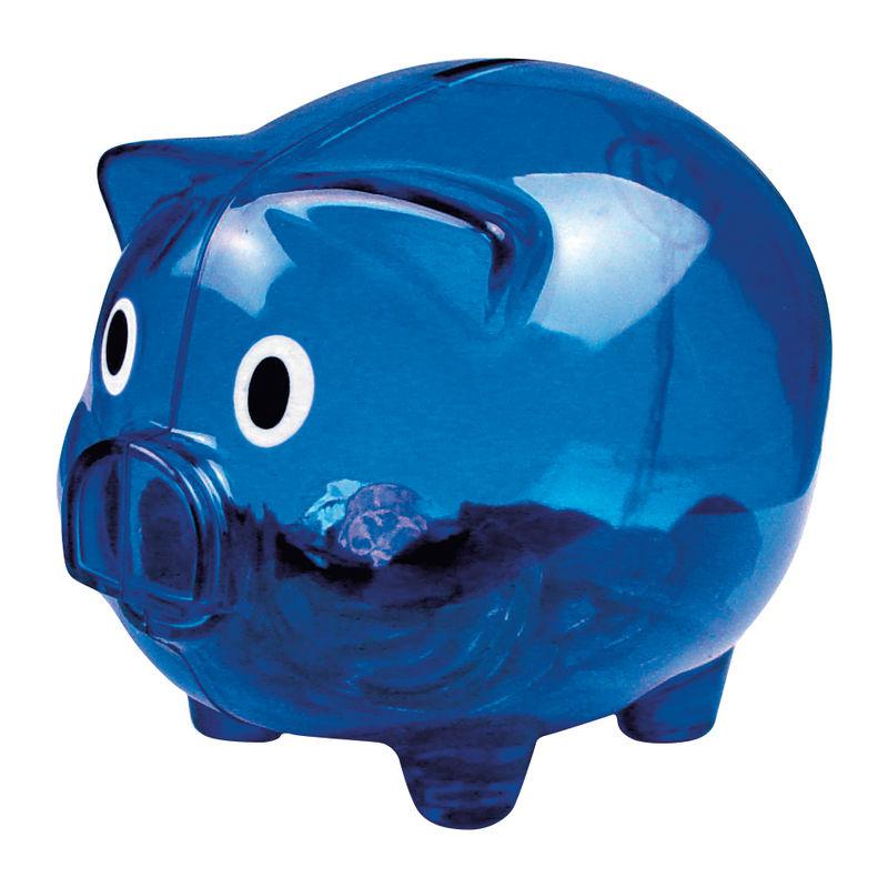 Puşculiţă din plastic transparent Orion Navy Blue