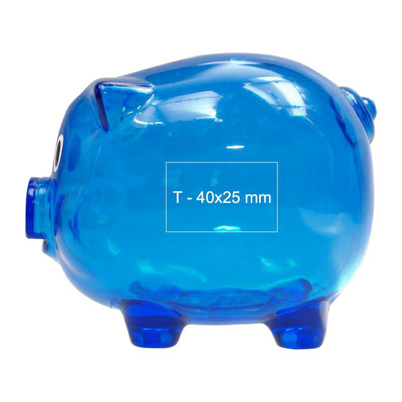 Puşculiţă din plastic transparent Orion Navy Blue
