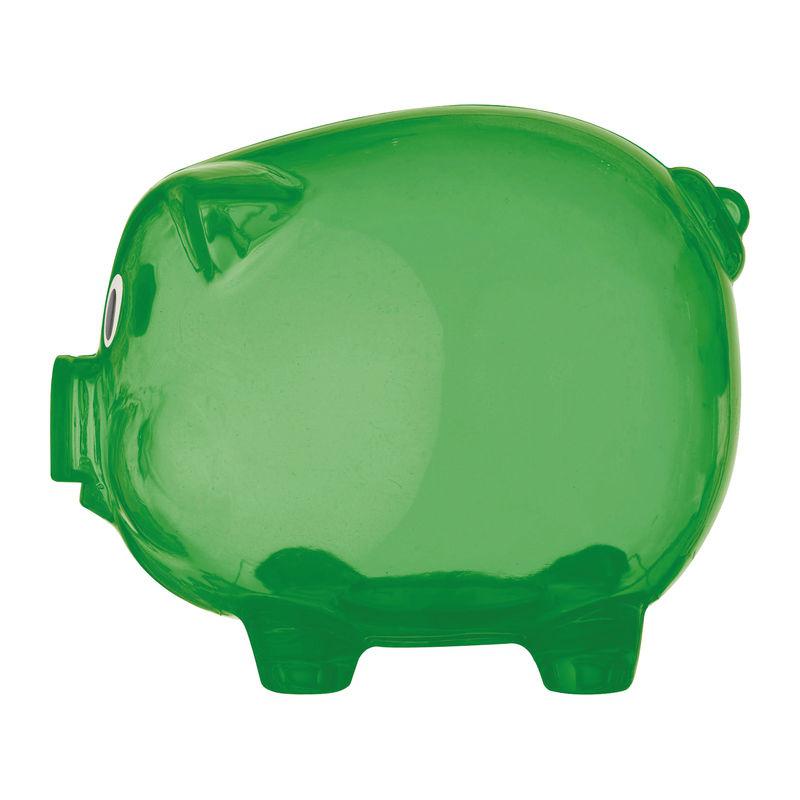 Puşculiţă din plastic transparent Verde