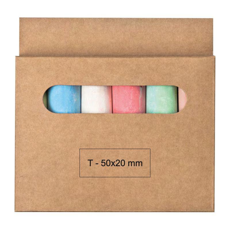 Set cretă pentru asfalt în cutie Maro