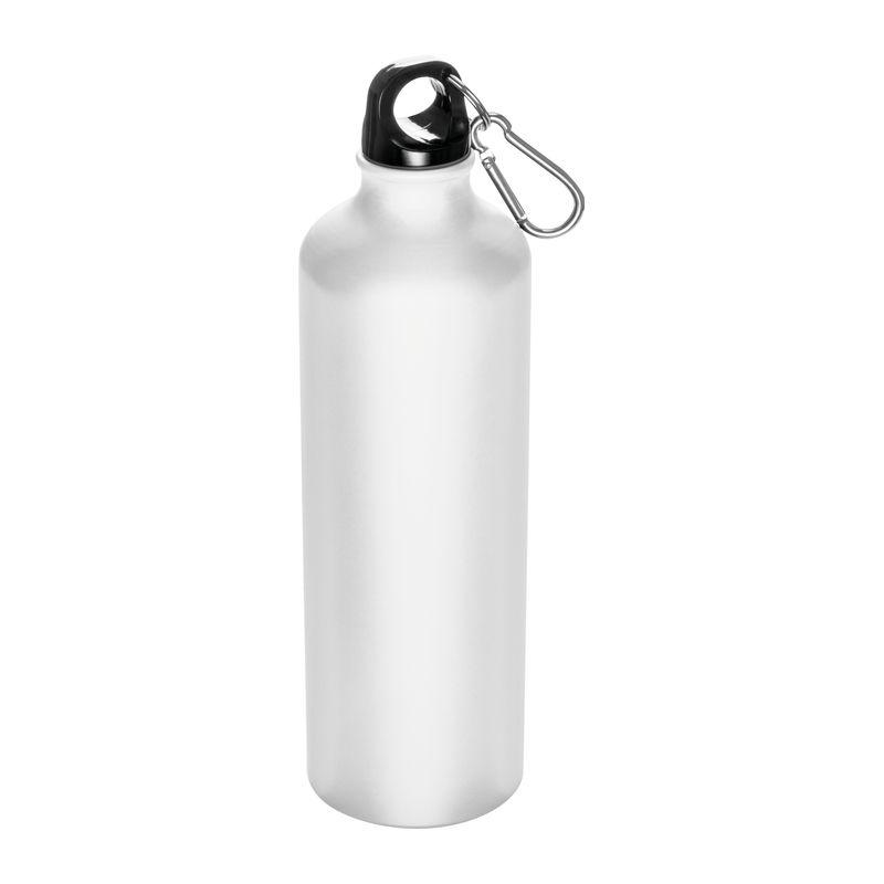 Sticlă din aluminiu 800 ml cu carabină Alb