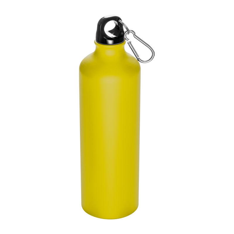 Sticlă din aluminiu 800 ml cu carabină Galben