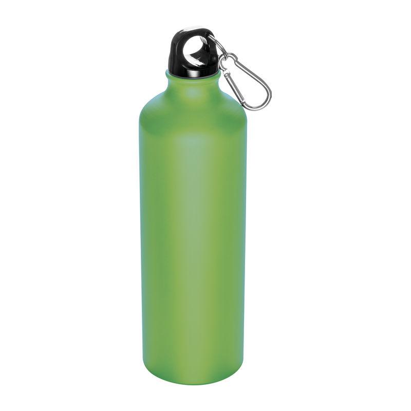 Sticlă din aluminiu 800 ml cu carabină LIght Green