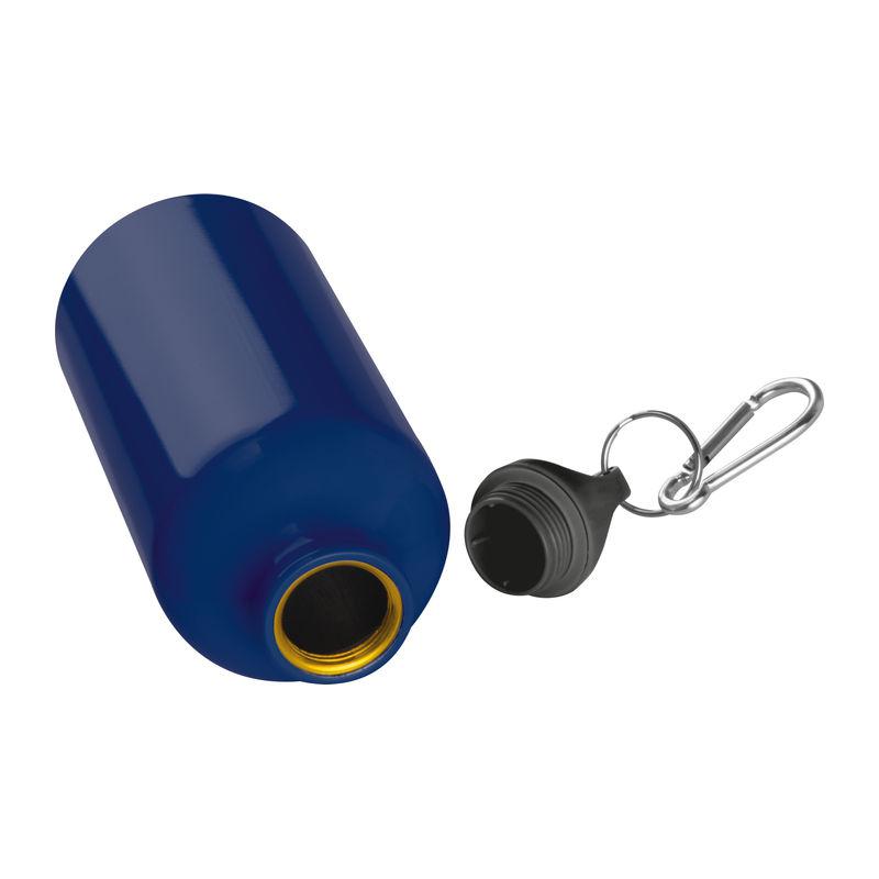 Sticlă din aluminiu 500 ml cu carabină Albastru închis