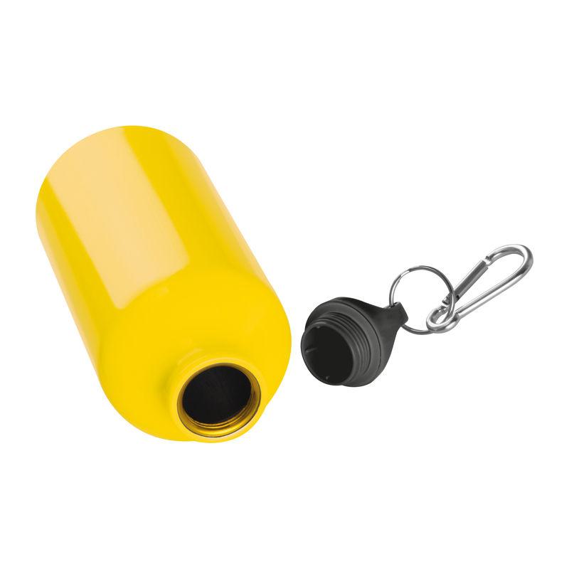 Sticlă din aluminiu 500 ml cu carabină Galben