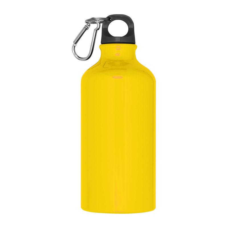 Sticlă din aluminiu 500 ml cu carabină Galben