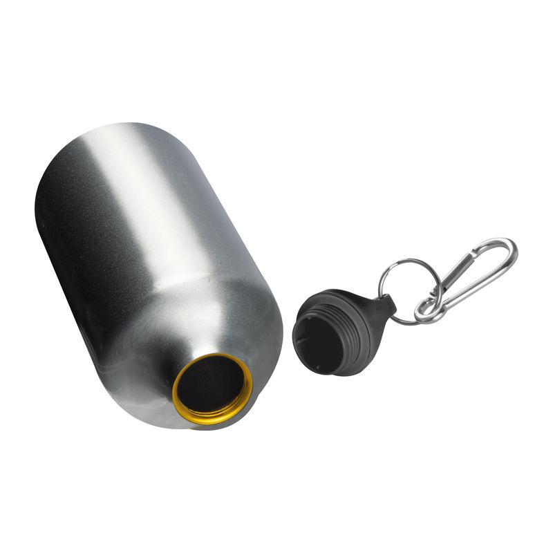 Sticlă din aluminiu 500 ml cu carabină Gri