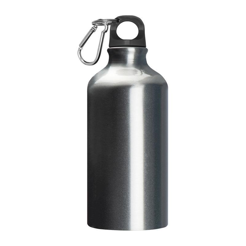 Sticlă din aluminiu 500 ml cu carabină Gri