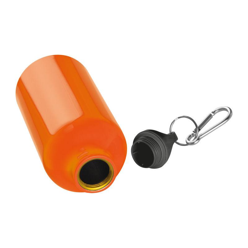 Sticlă din aluminiu 500 ml cu carabină Portocaliu