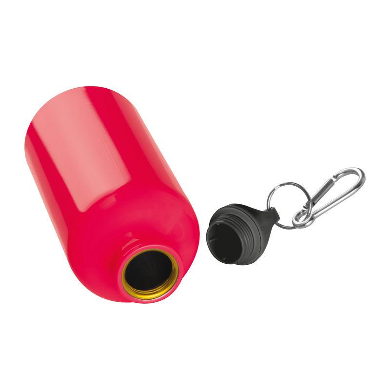 Sticlă din aluminiu 500 ml cu carabină Roșu