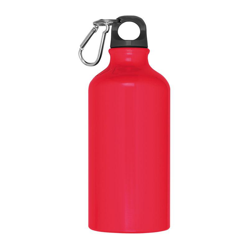 Sticlă din aluminiu 500 ml cu carabină Roșu