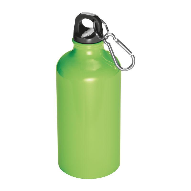 Sticlă din aluminiu 500 ml cu carabină LIght Green