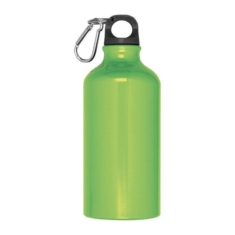 Sticlă din aluminiu 500 ml cu carabină LIght Green