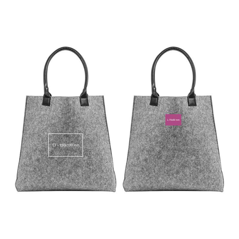 Geantă mare din pâslă Gri