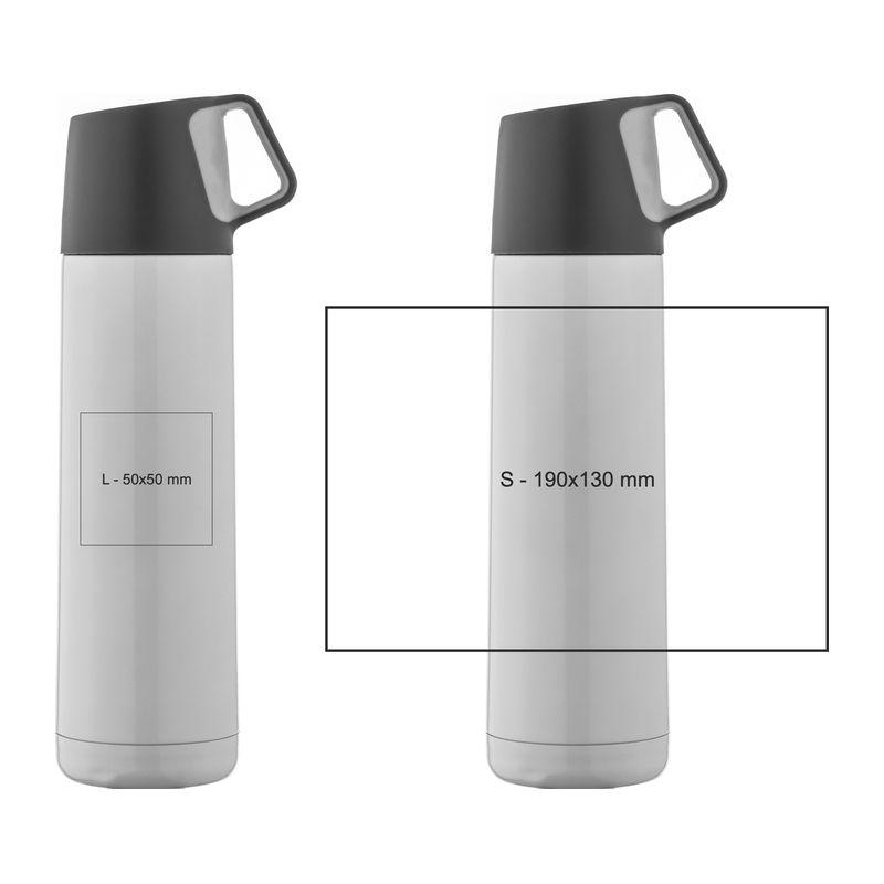 Termos din oțel inoxidabil 500 ml Alb