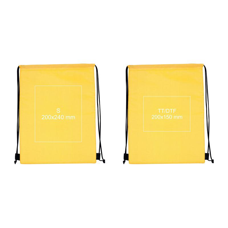 Geantă sport din polyester 210D Galben