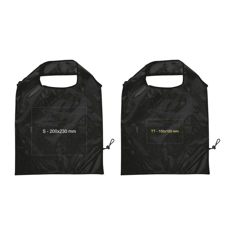 Pungă cumpărături pliabilă Negru