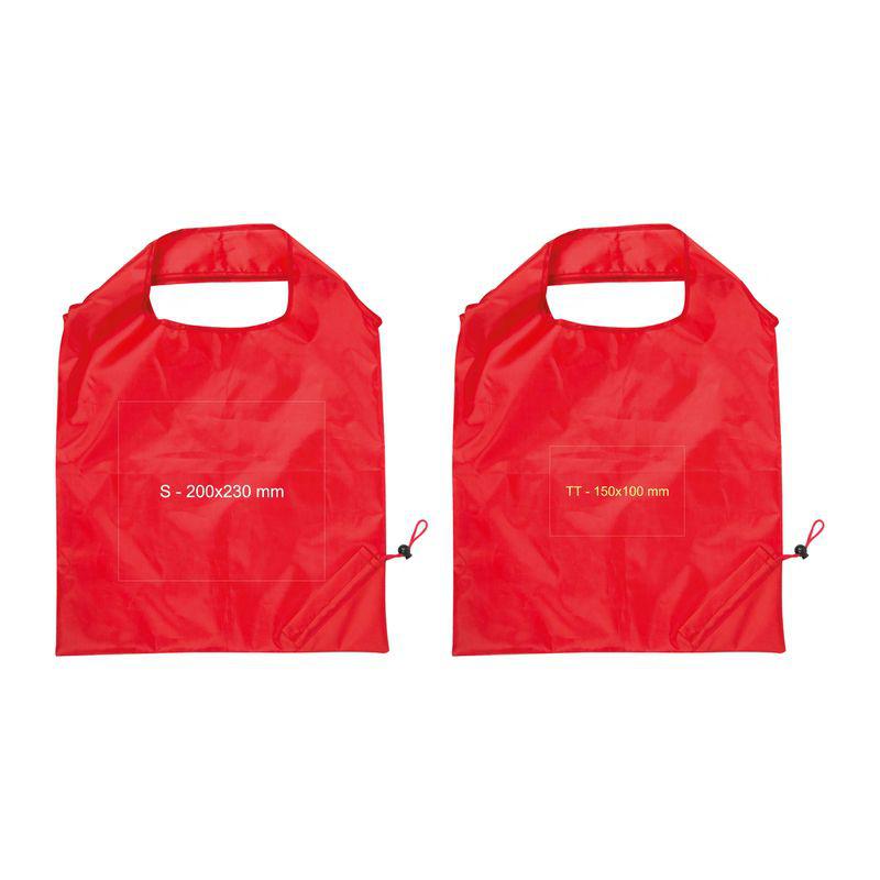 Pungă cumpărături pliabilă Roșu