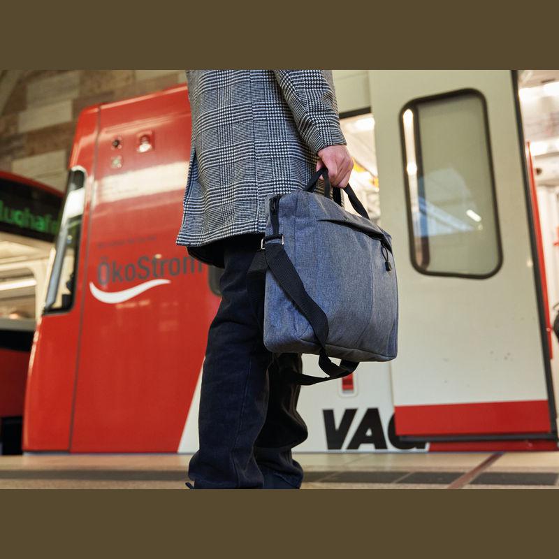 Geanta laptop din poliester 600D Gri