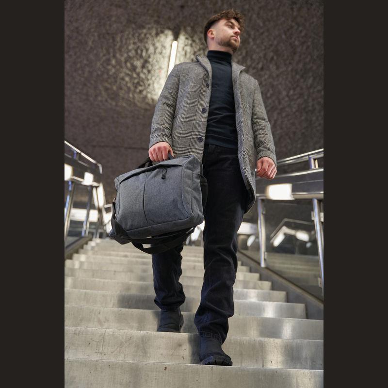 Geanta laptop din poliester 600D Gri