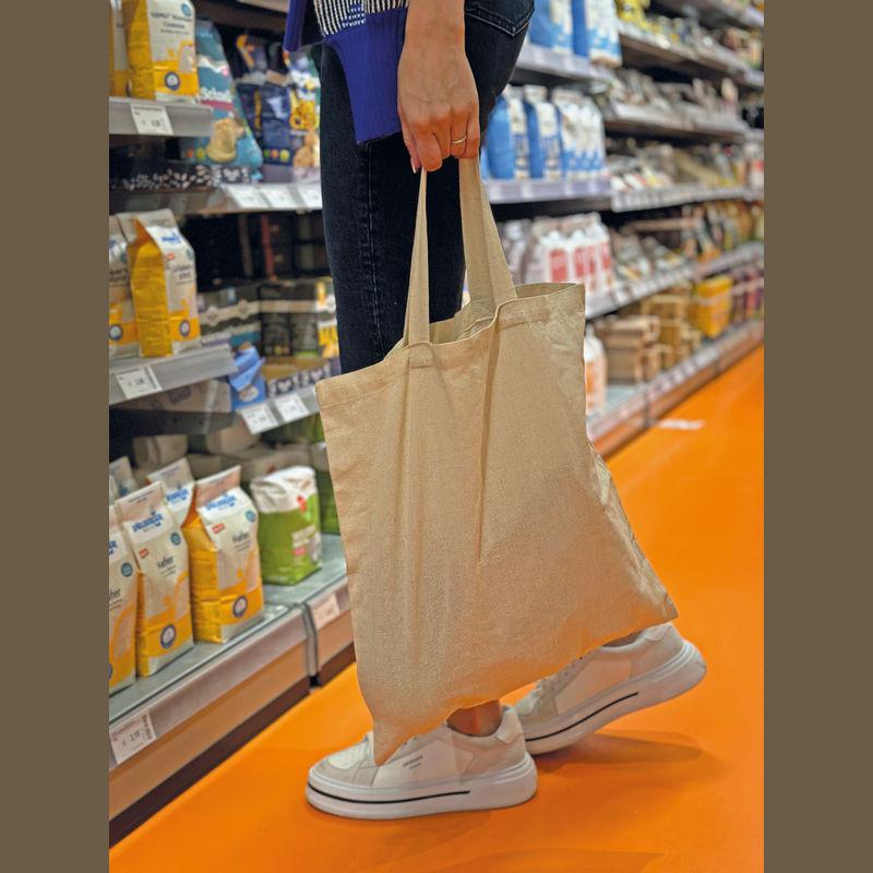 Sacoşă de cumpărături cu mâner scurt Alb