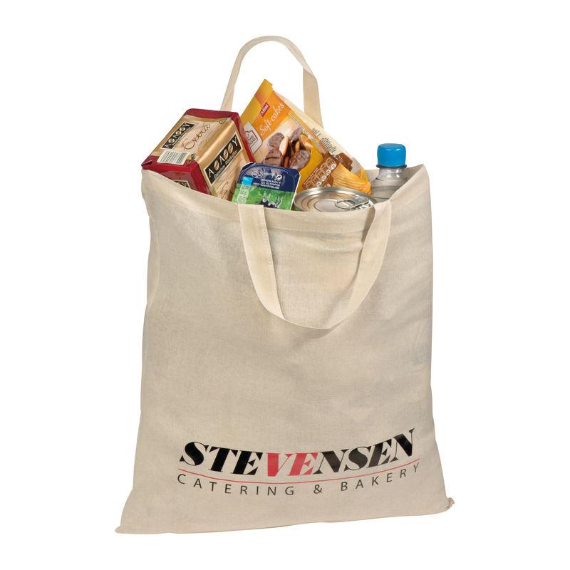 Sacoşă de cumpărături cu mâner scurt Alb