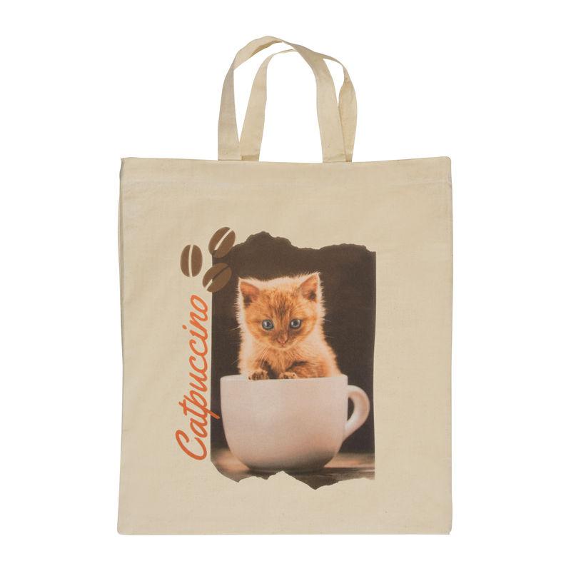 Sacoşă de cumpărături cu mâner scurt Alb