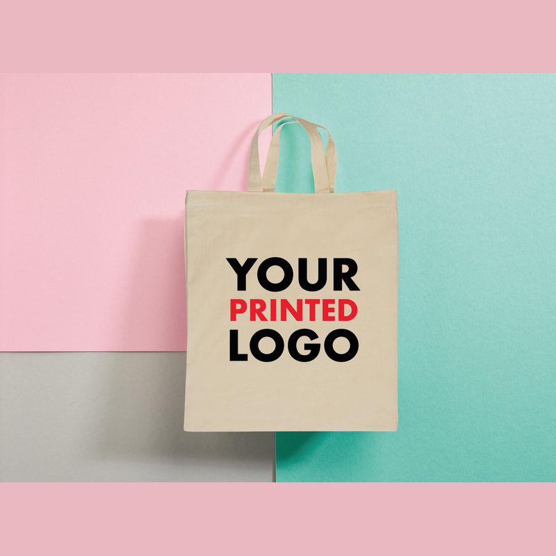 Sacoşă de cumpărături cu mâner scurt Alb