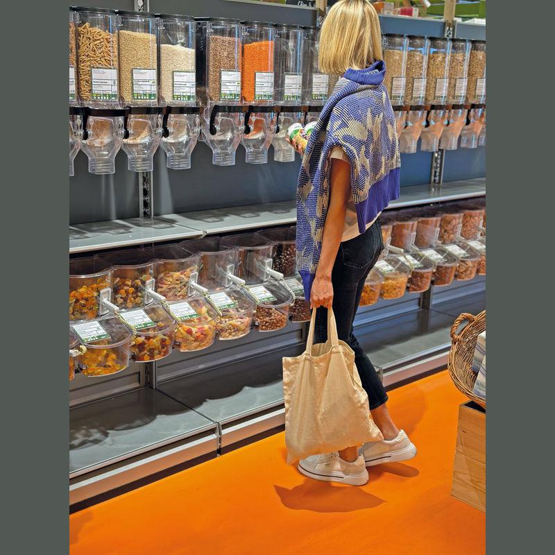 Sacoşă de cumpărături cu mâner scurt Alb