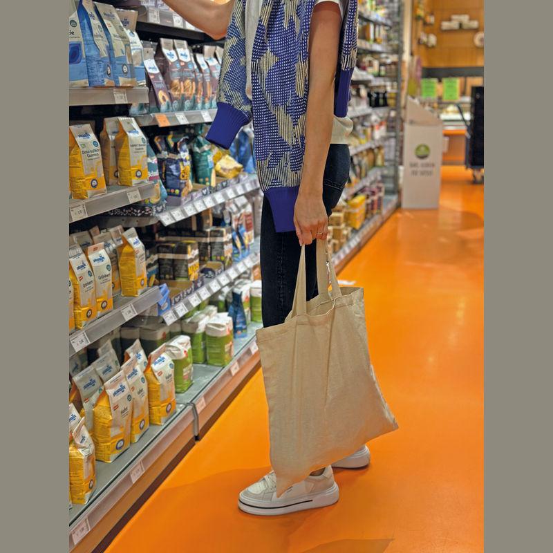 Sacoşă de cumpărături cu mâner scurt Alb