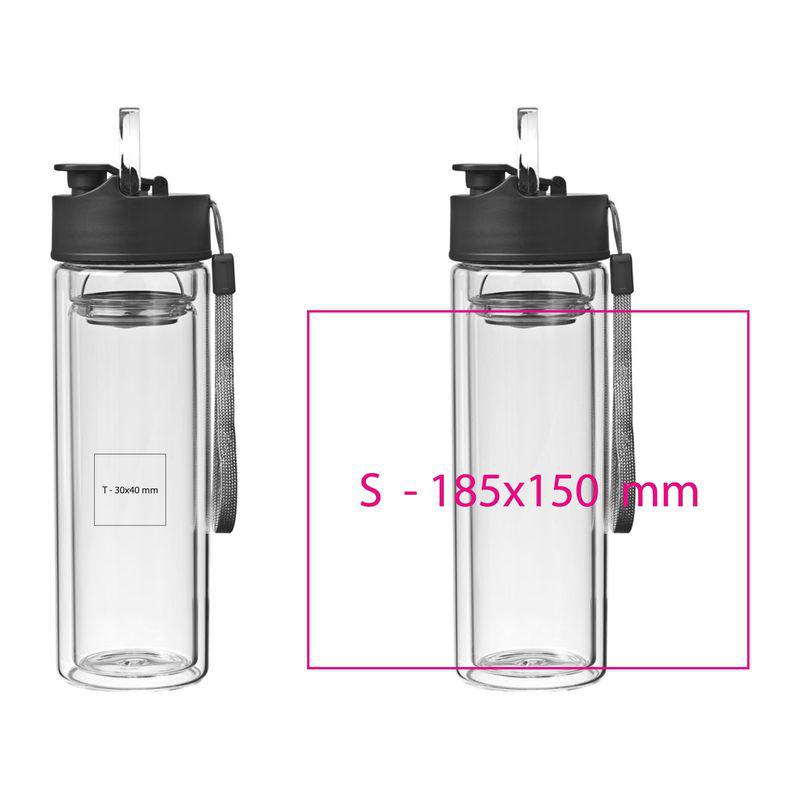 Sticlă cu perete dublu 400 ml Mixt