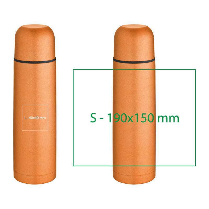 Termos cu perete dublu 500 ml Portocaliu