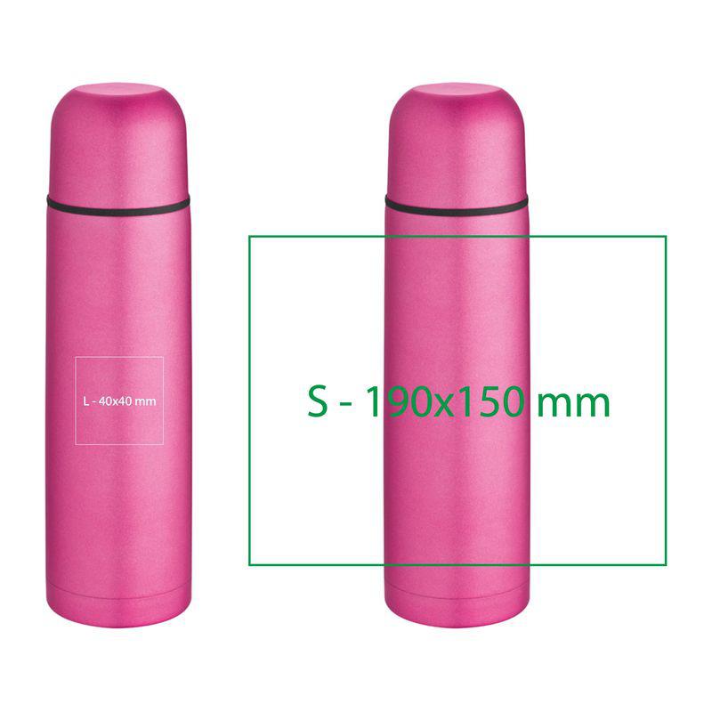 Termos cu perete dublu 500 ml Roz