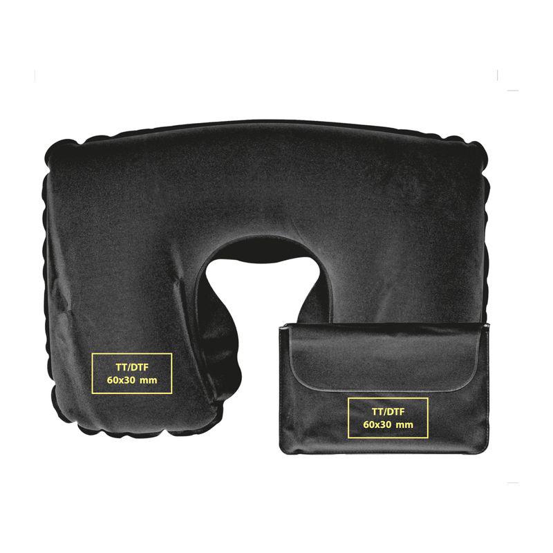 Pernă gonflabilă pentru călătorii Negru