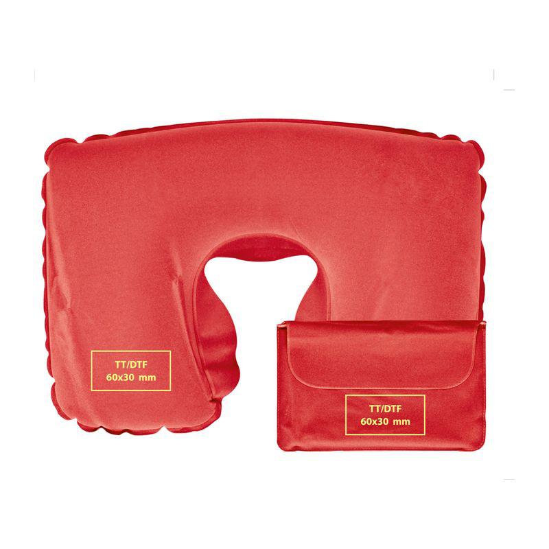 Pernă gonflabilă pentru călătorii Roșu