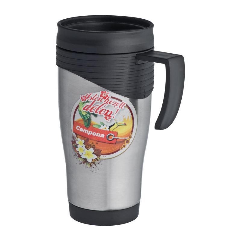 Cană termoizolantă cu perete dublu 0,4 L Gri