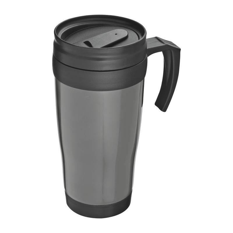 Cană termoizolantă din plastic 0,4 L  Gri