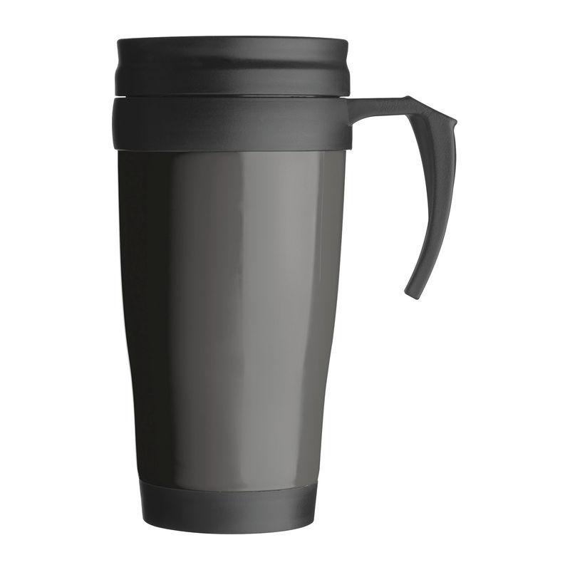 Cană termoizolantă din plastic 0,4 L  Gri