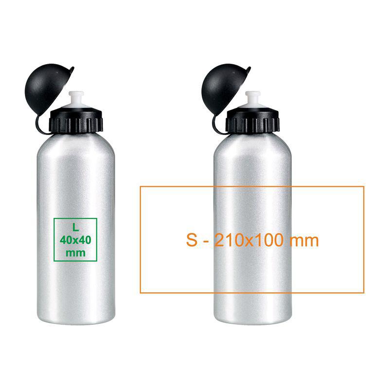 Bidon din inox 600 ml Gri