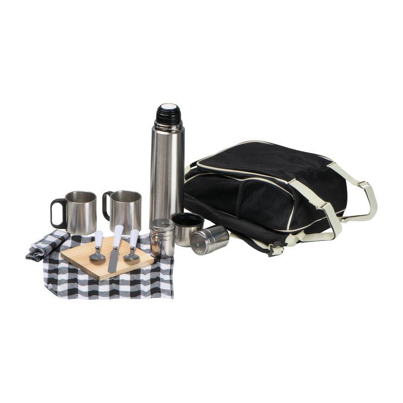 Rucsac picnic cu compartiment frigorific și accesorii Negru