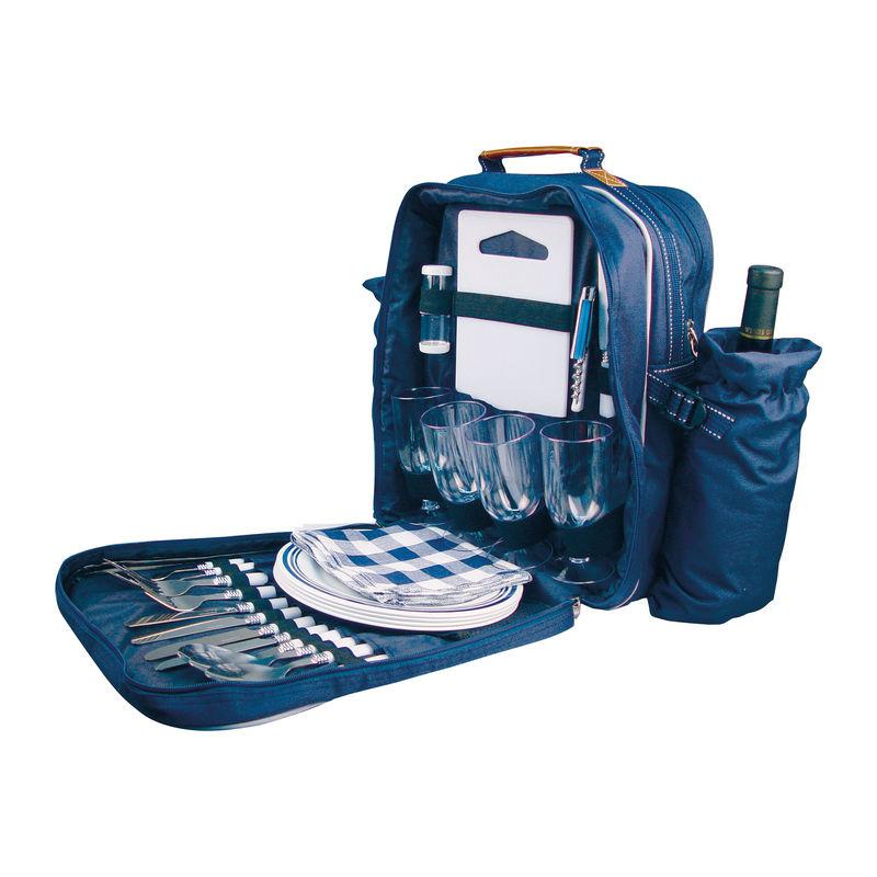 Rucsac picnic cu accesorii Albastru