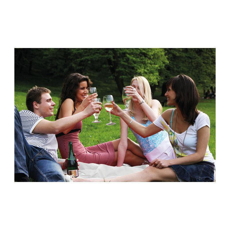 Pătură polar pentru picnic Alb