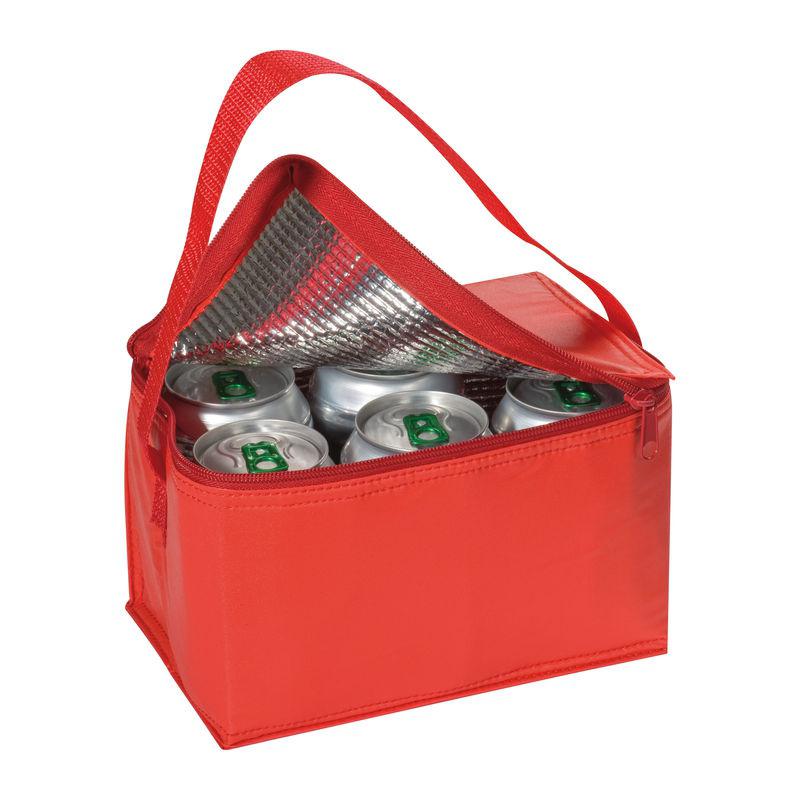Geantă frigorifică pentru 6 doze 330 ml Roșu
