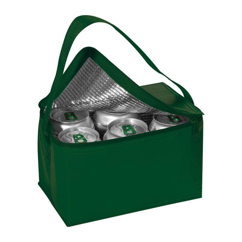 Geantă frigorifică pentru 6 doze 330 ml Verde Inchis