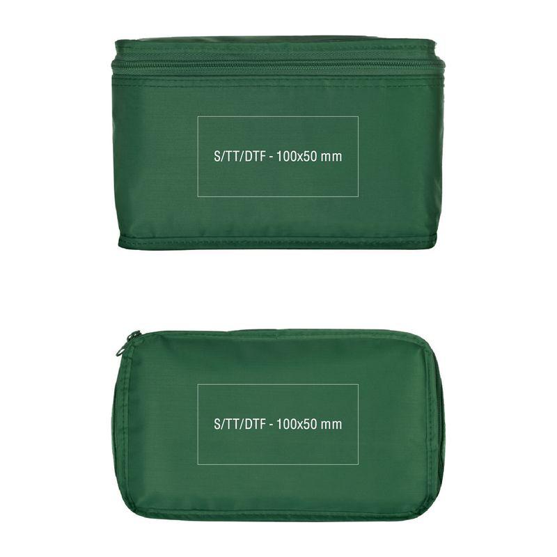 Geantă frigorifică pentru 6 doze 330 ml Verde Inchis