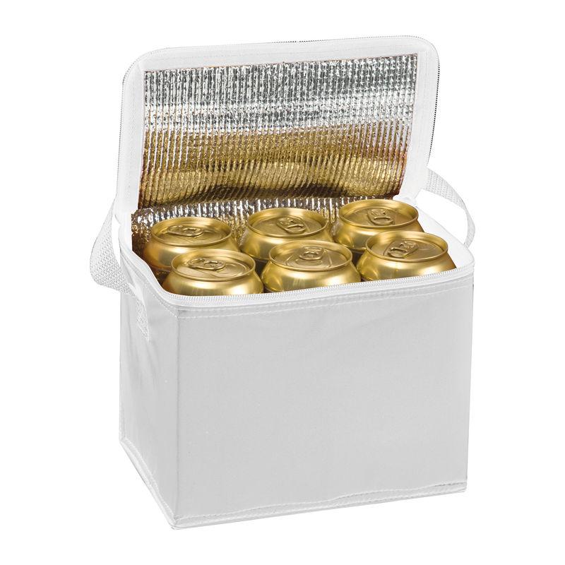 Geantă frigorifică pentru 6 cutii 500 ml Alb