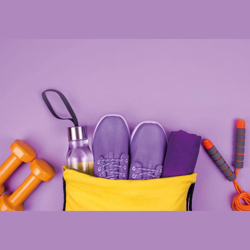 Rucsac sport din polyester Galben