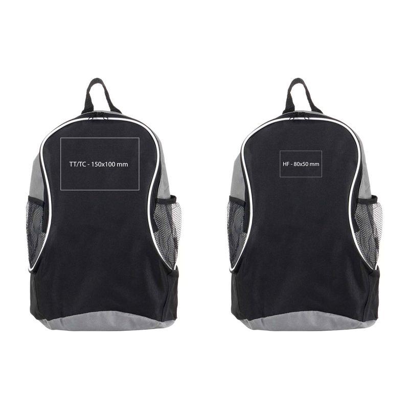 Rucsac cu buzunare laterale Negru