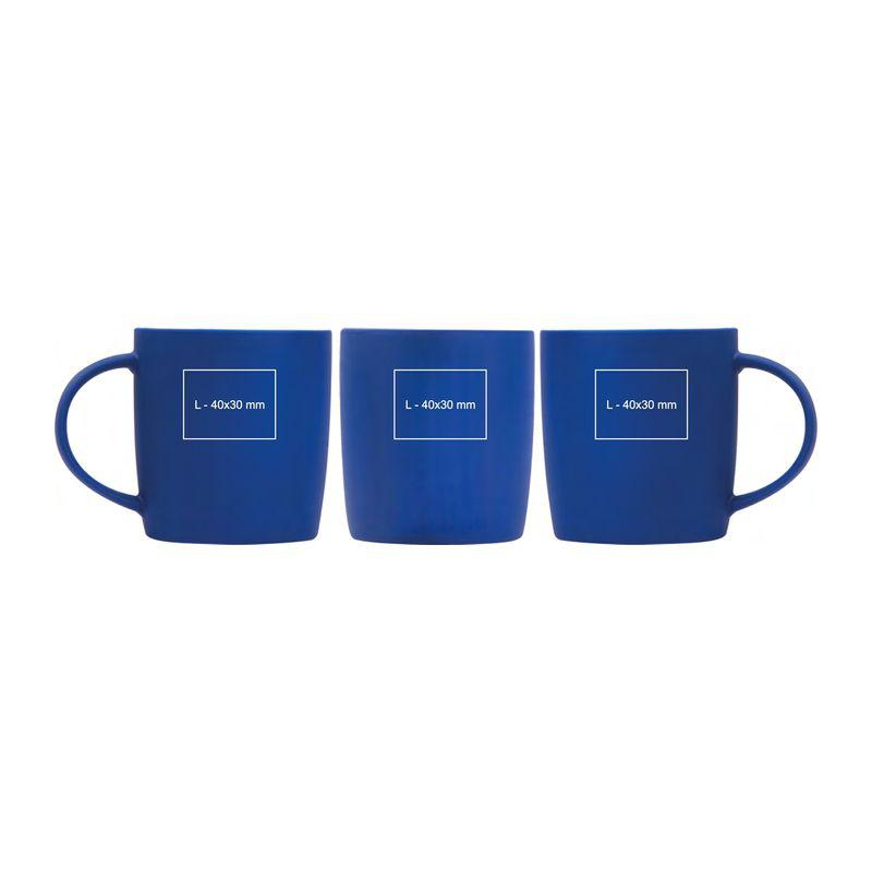 Cană ceramică cauciucată 300 ml Orion Navy Blue